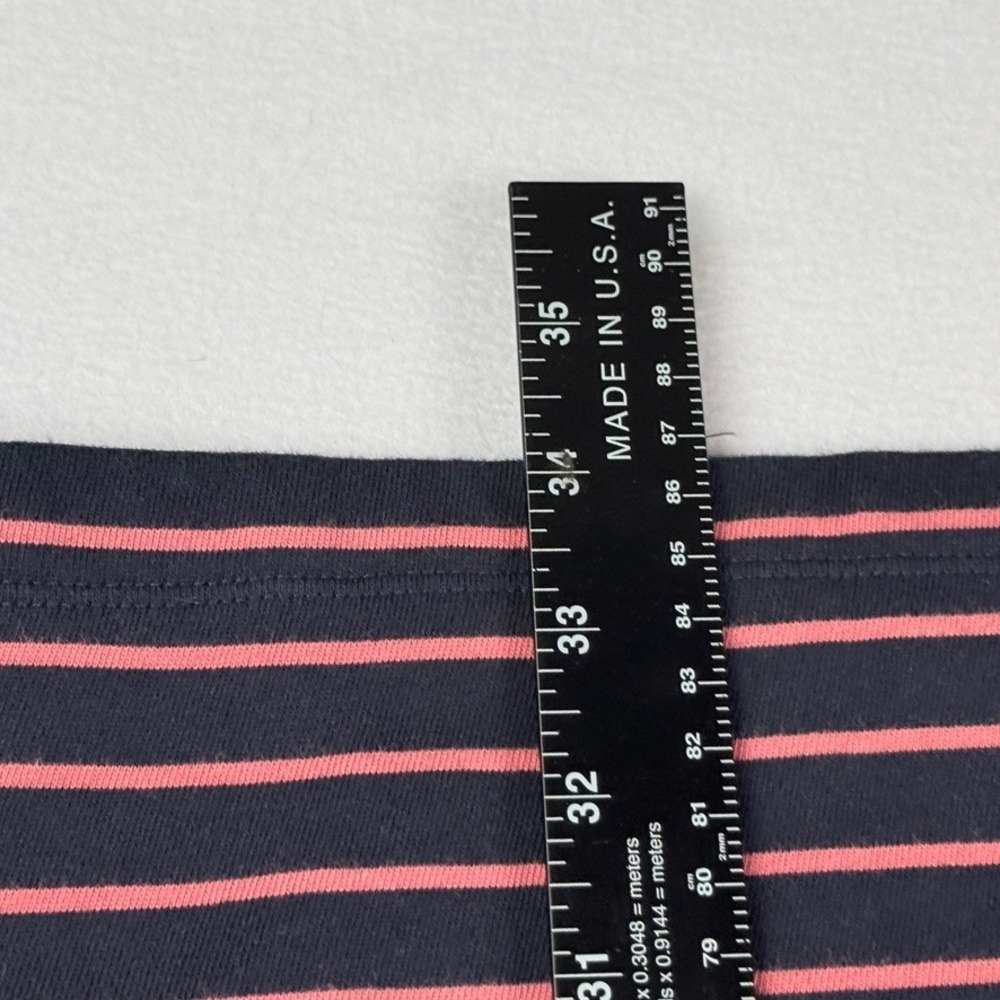 J. Jill Shift Dress Womens Medium Blue Pink Striped Nautical Coastal Preppy - Picture 5 of 8